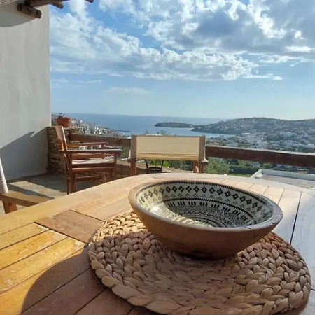 Cycladic House With A View Сasa de vacaciones *